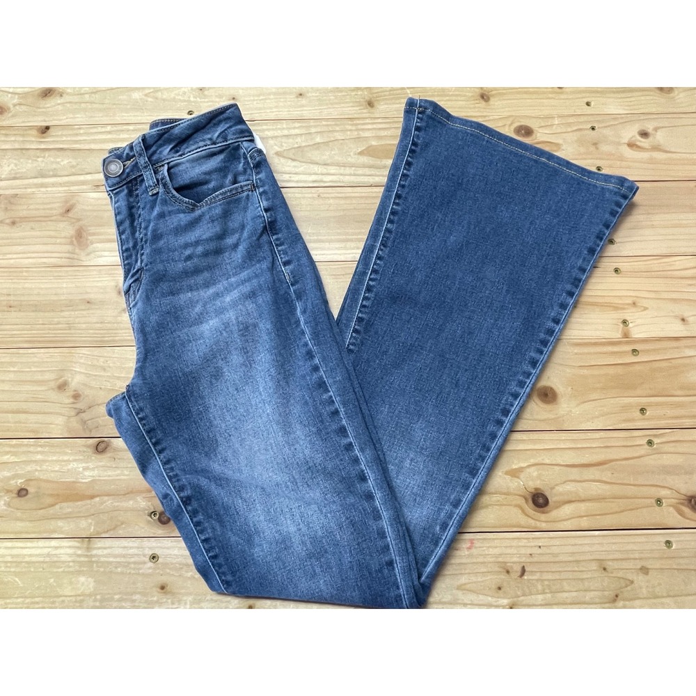 SO Goods For Life High Rise Flare Jeans Medium Wash‎ Blue Denim Womens 3/26W